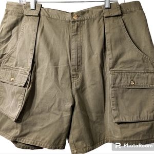 American Outpost Men's Size 40 Denim Cargo Summer Shorts Army Green